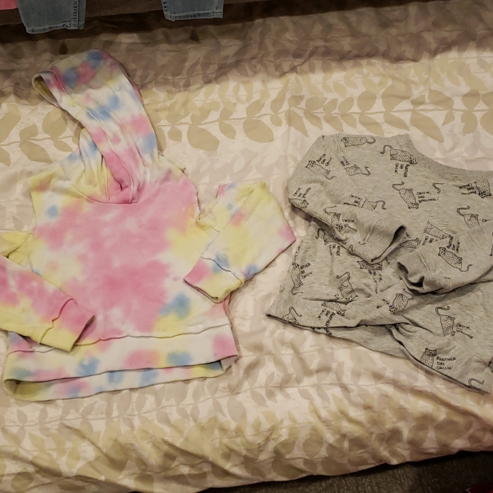 Art class shirts. Tye dye cold shoulder .